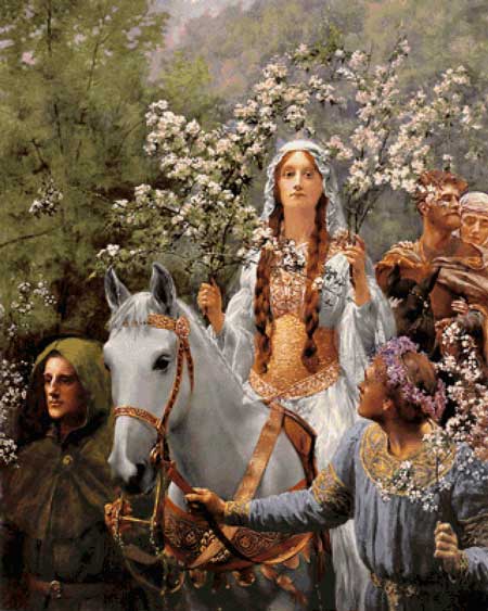 Queen-Guineveres-Maying-John-Collier